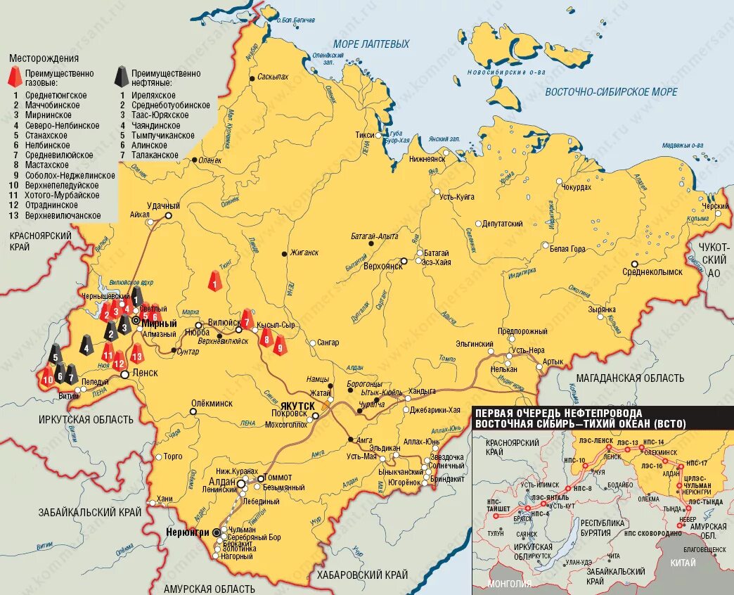 Восточная сибирь газ. Карта месторождений Якутии. Талакан Якутия на карте. Месторождения газа в Якутии на карте. Карта Якутии с месторождениями нефти и газа.