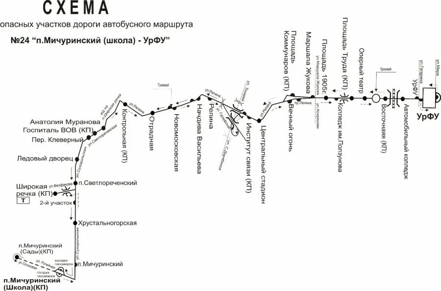 Маршрут г екатеринбург. Маршрут автобуса 24 Екатеринбург с остановками. Схема маршрута 24 Екатеринбург. Автобус 024 Екатеринбург маршрут. Схема маршрута 24 автобуса Екатеринбург.