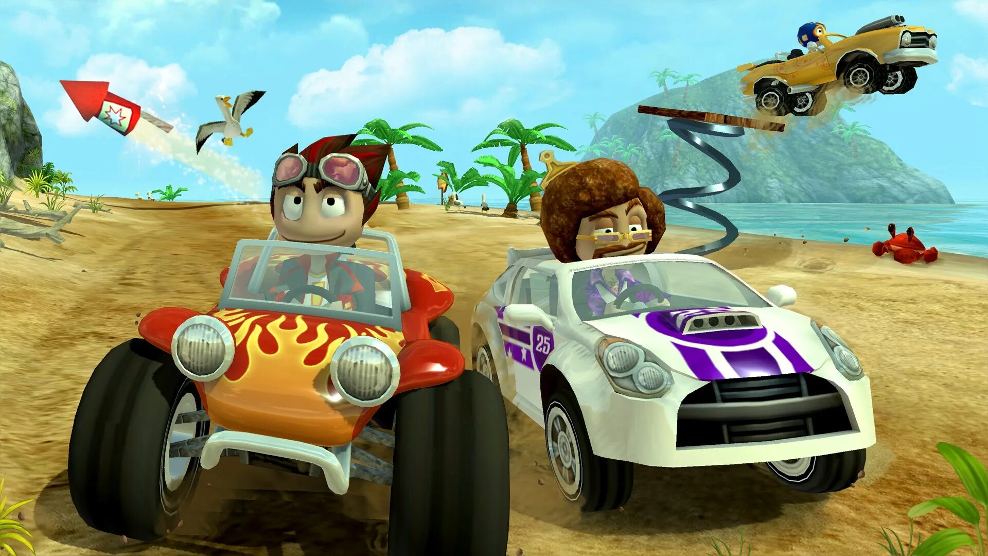 Машинки игры для детей 6 лет. BB Buggy Racing 2. Игра Beach Buggy Racing. Beach Baggy Racing ps4. Beach Buggy Racing багги.