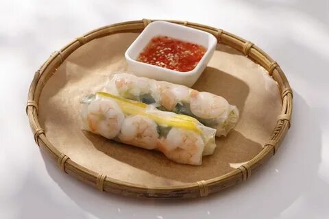 Спринг роллы с креветками и овощами