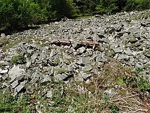 Boulder fields.