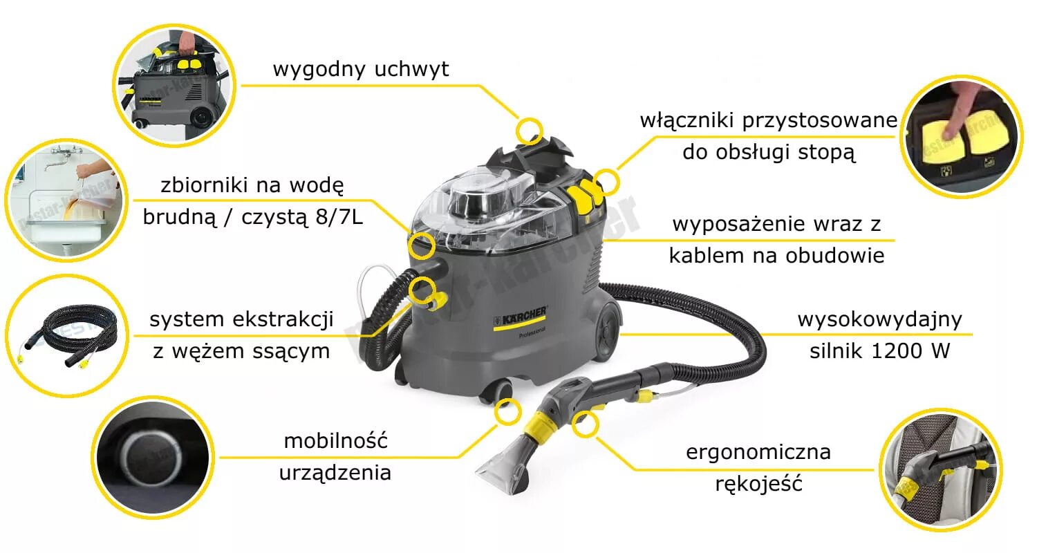 Моющий пылесос Karcher Puzzi 8/1. Пылесос Керхер Puzzi 8/1. Моющий пылесос Керхер Puzzi 8/1. Моющий пылесос Karcher Puzzi 8/1 c. Puzzi 8 c