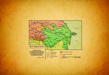 Карта 1920 года