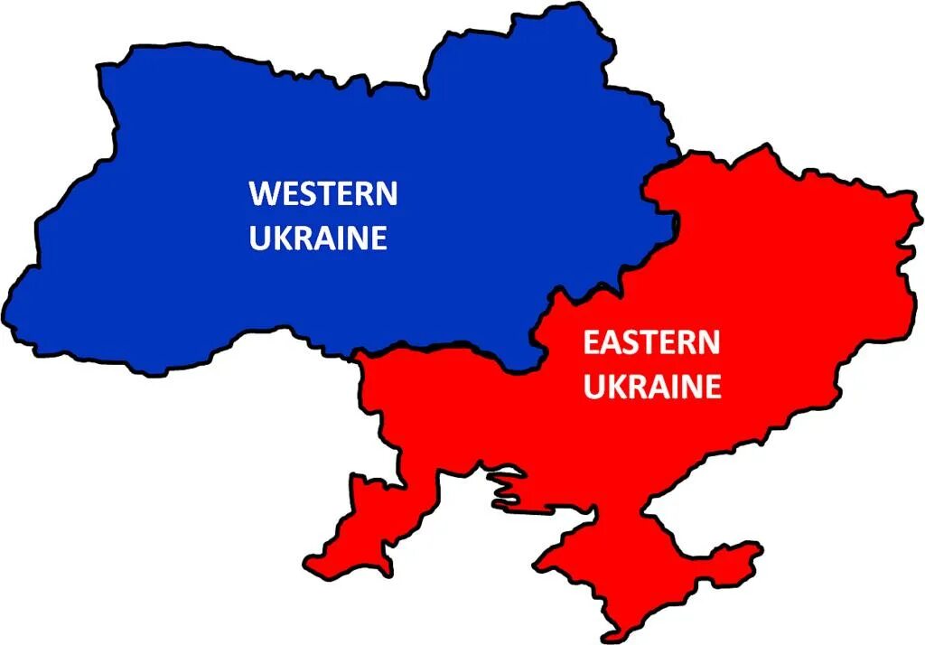 Восточная граница украины. Западная и Восточная Украина на карте. Граница Западной и Восточной Украины. Разделение Украины на восточную и западную. Запад и Восток Украины.