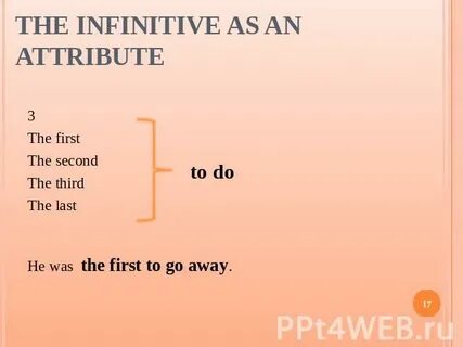 Play infinitive