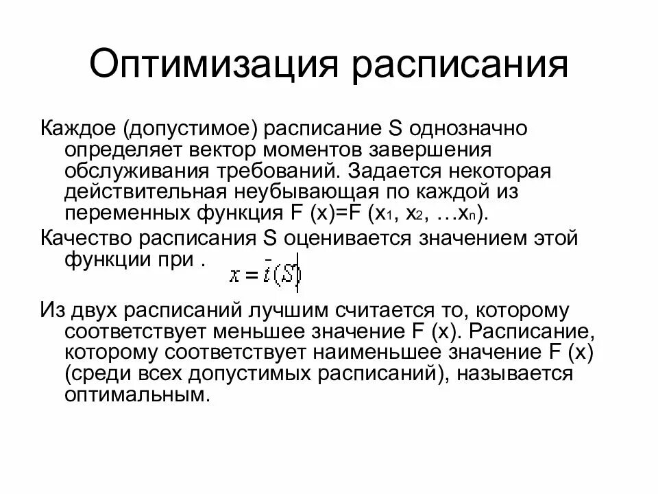 График оптимизации