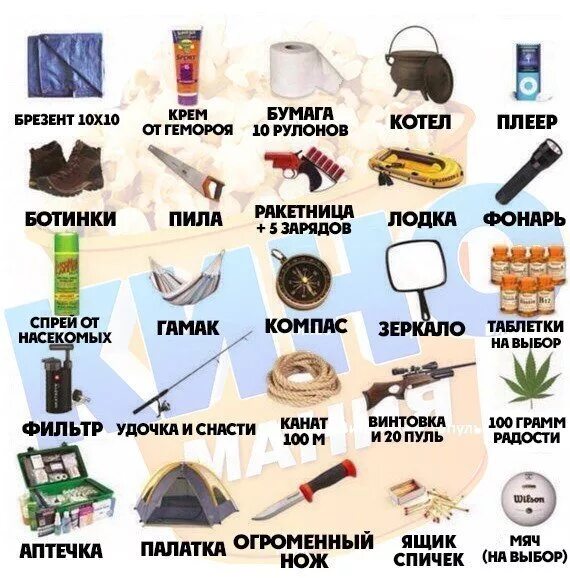 Какими предметами можно получить