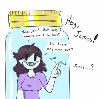 jaiden animations, tagme, affinityreject, clothed, in container, jar.