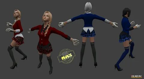 Модель Schoolgirl для CS 1.6 " CS-WZ.RU - Самый топовый контент по CS ...