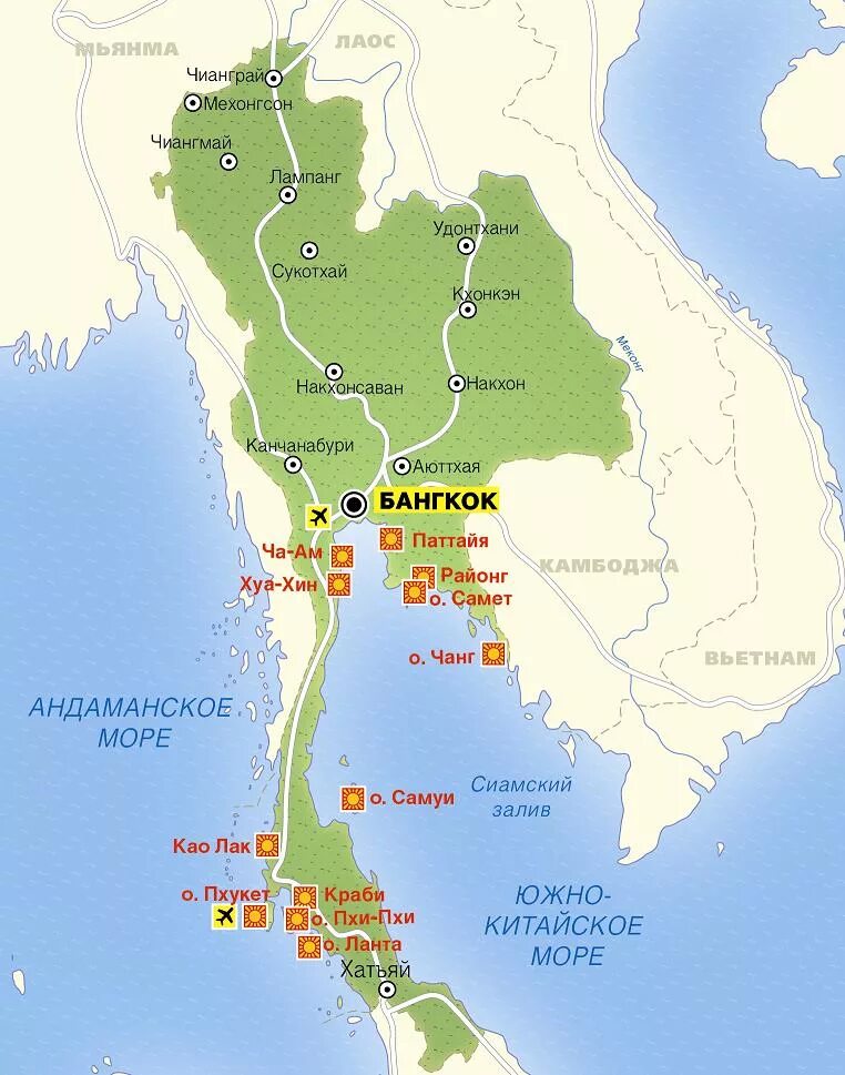 Ближайший бангкока. Тайланд на карте. Као лак Тайланд на карте. Краби на карте Тайланда.