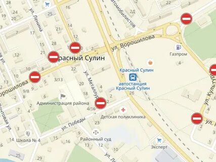 Карта красного сулина