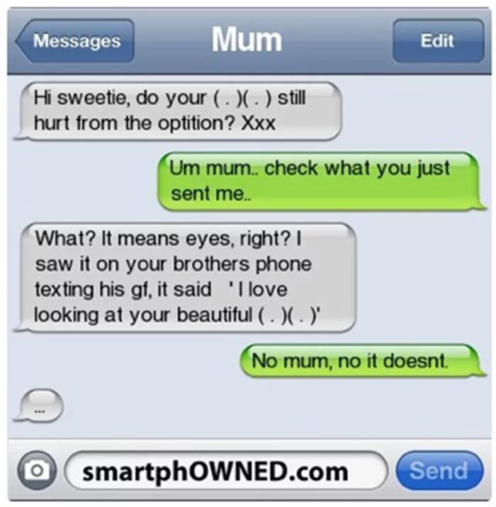 Did you see your mum