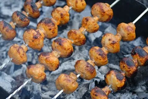 Grilled mushrooms