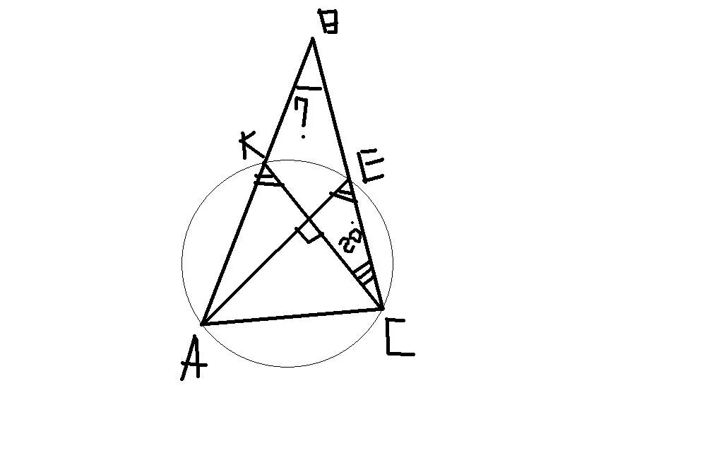 Окружность проходящая через вершины треугольника. Окружность проходит через вершины. Окружность проходит через вершины а и с треугольника. Окружеость проходит через вершина а и с. Окружность пересекает стороны треугольника в точках.
