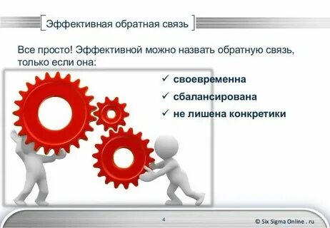 Эффективная обратная связь примеры