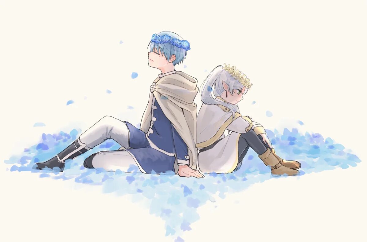 Frieren beyond journey. Фрирен и гиммель. гайтер фрирен. sousou no frieren химмель.