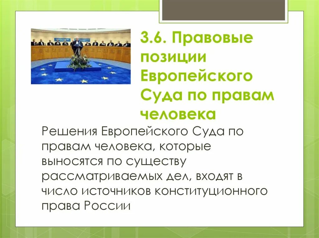 Правовые позиции ЕСПЧ. Деятельность европейского суда по правам человека. Правовые позиции судов.