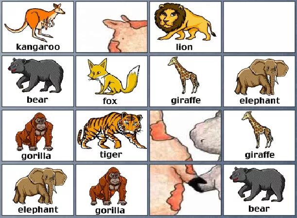 Память животные. Wild animals presentation. Карта Мемори с животными. Animals 3 Grade.