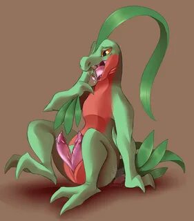 candychameleon, grovyle, nintendo, pokemon rse, hi res, 1boy, animal genita...