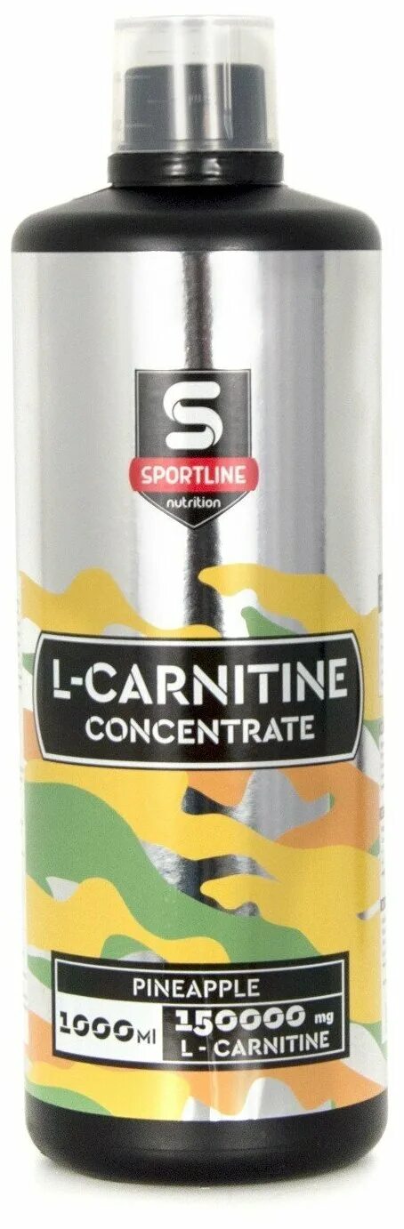 Концентраты карнитина. Sportline Nutrition l-карнитин. Sportline l-Carnitine. Sportline Nutrition l-карнитин Concentrate 150000 мг, ананас, 1000 мл.. Л-карнитин жидкий спортлайн.