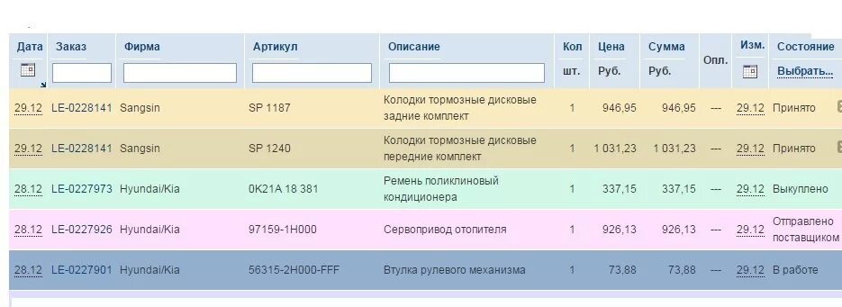 Статус заказа ру. Статусы экзист. Цвета статусов экзист. Экзист цвета заказов. Цвета статусов заказа.