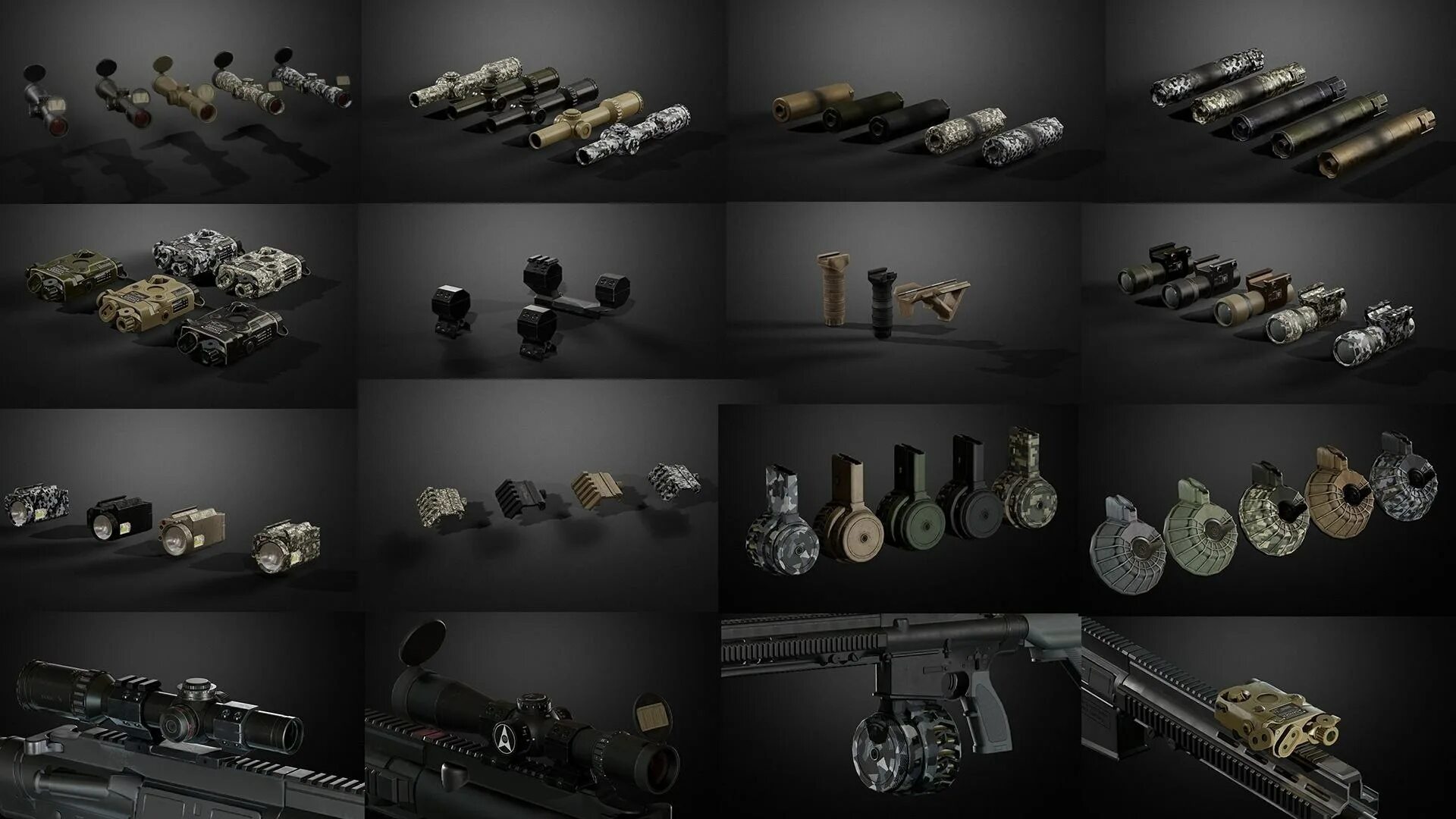 Models weapons