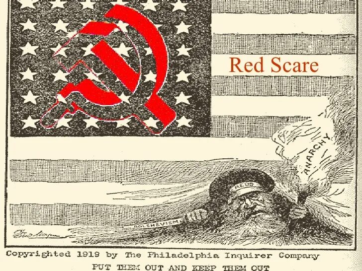 Red scare. Антикоммунистические плакаты. Красная угроза плакаты. Красная угроза 1920.