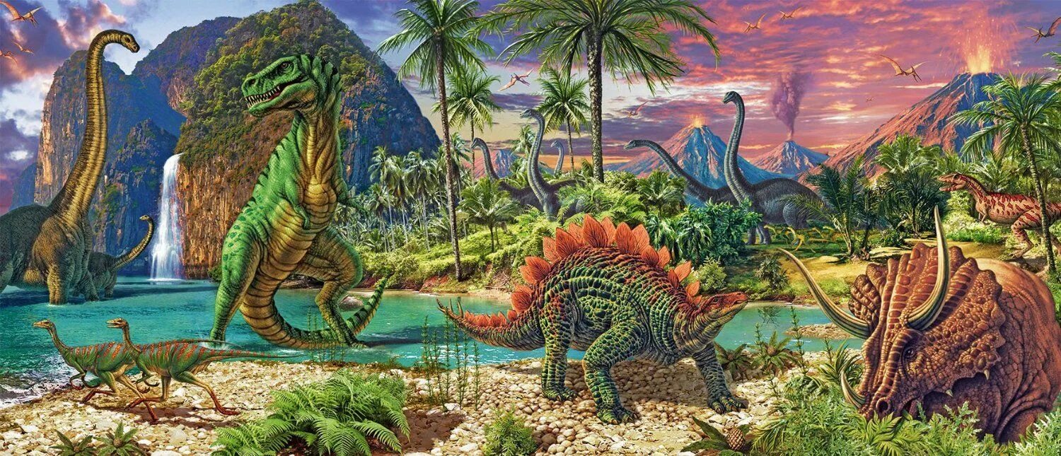Эпоха динозавров года. Динозавры Юрского периода. Горы Юра Юрский период. Джен Грин "мир динозавров". Пейзаж с динозаврами.
