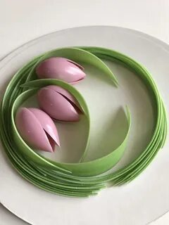Тюльпаны из шоколада