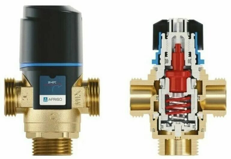 Термостатические смесительные клапаны купить. Uni-Fitt трехходовой термостатический клапан. Afriso atm561. Afriso трехходовой клапан. Cimberio Automix mv120 трехходовой смесительный клапан.