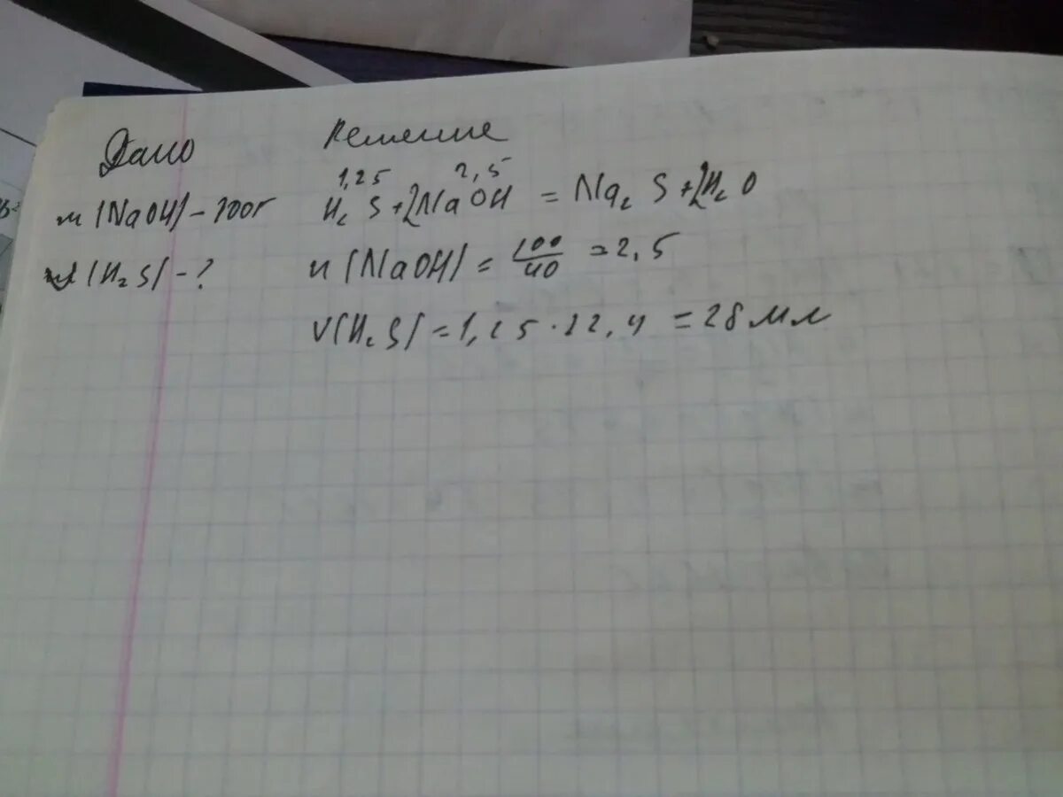 Гидроксида натрия с раствором сероводорода. 11.5 Грамм натрия прореагировало с 78 г воды.