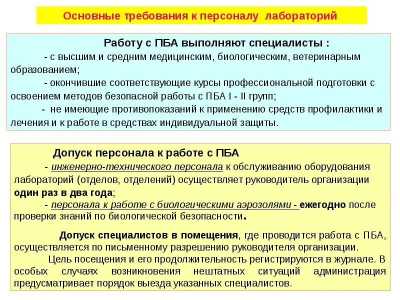 Биологическая безопасность в лаборатории. Деятельность лаборатории с ПБА. Правила работы с ПБА. Методов безопасной работы с ПБА. Требования к обеспечению биологической безопасности.