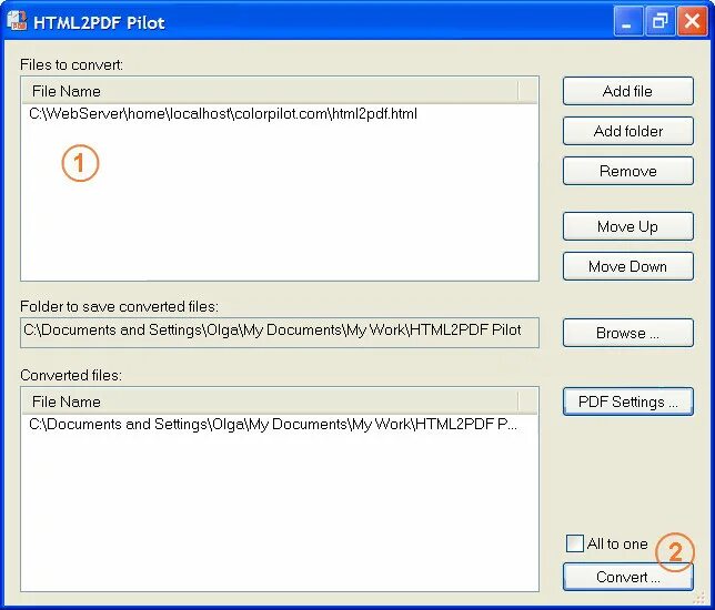 Html 2 pdf. Пилот программа. Программа "document uploader 2". CHM-документов.. 2pdf.