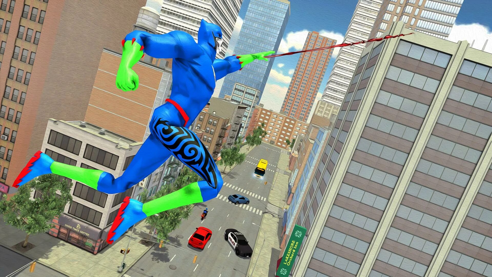 Superhero game. Ропе Хиро. Игра про летающие костюмы. Игры с супер способностями. Синий герой игры.