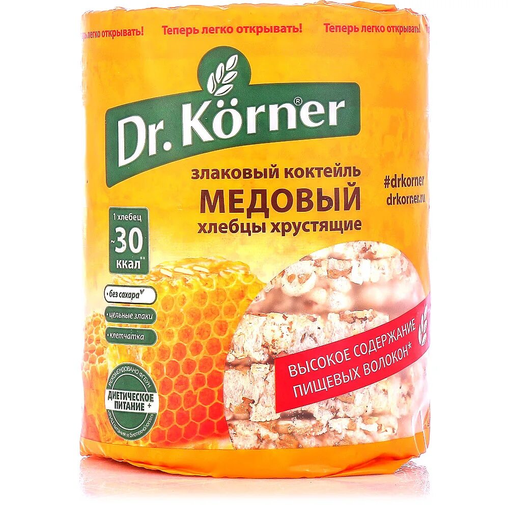 Злаковый коктейль. Хлебцы медовые Dr.Korner. Хлебцы "Dr. Korner" медовый 100гр. Хлебцы доктор Корнер злаковый коктейль. Хлебцы Dr Korner злаковый коктейль.