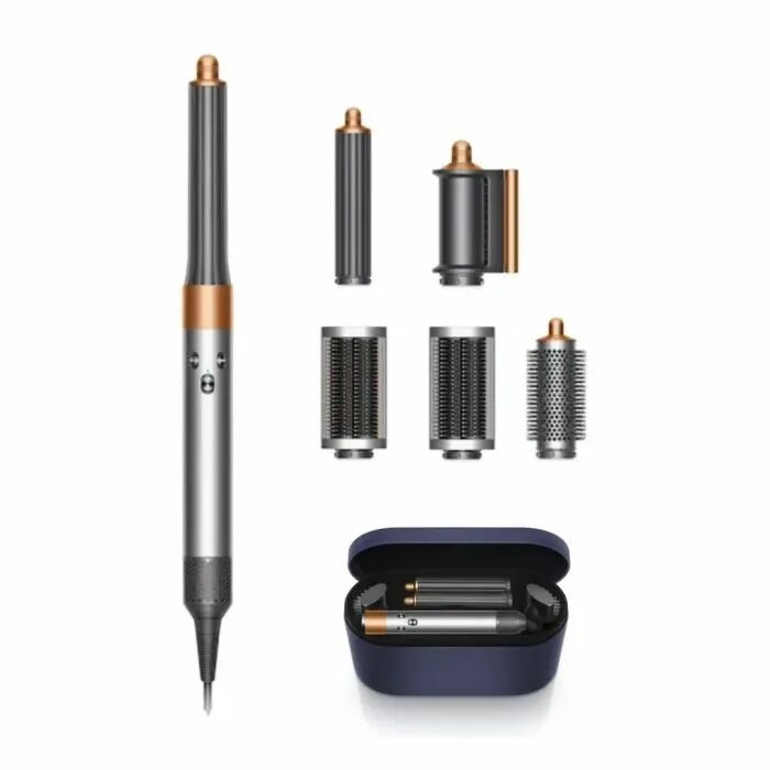 Стайлер дайсон никель медь. Dyson hs05 airwrap complete long nickel copper. Фен dyson hs05. Dyson airwrap complete long hs05. Фен dyson airwrap.