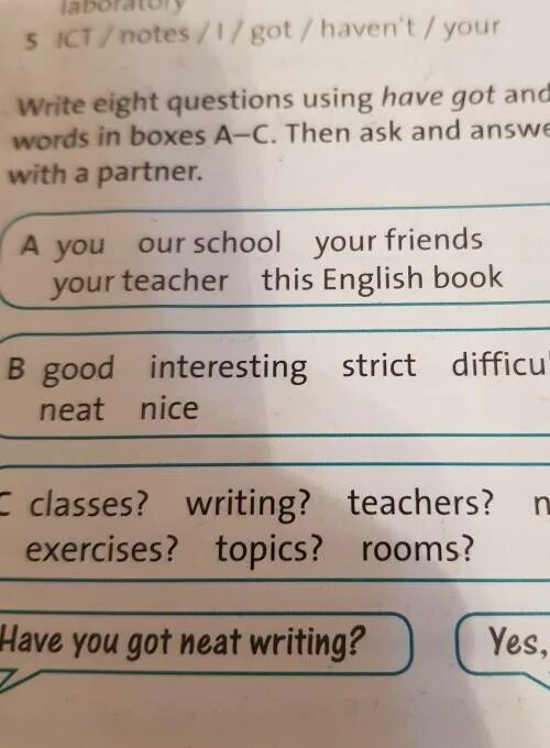 Write the questions. Use is. Write eight questions you would like to ask Holden.