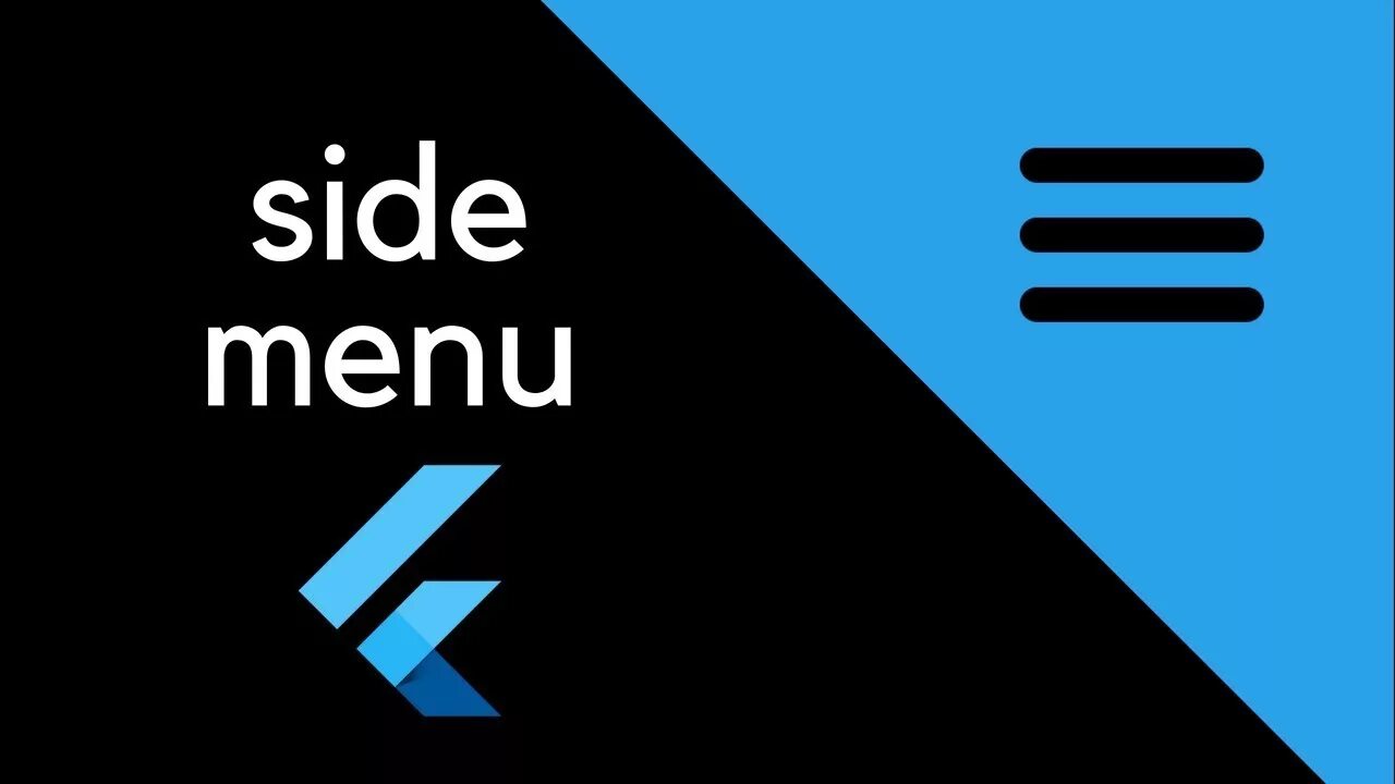 Sliding menu. Flutter menu. side menu. flutter appbar menu. flutter slider.