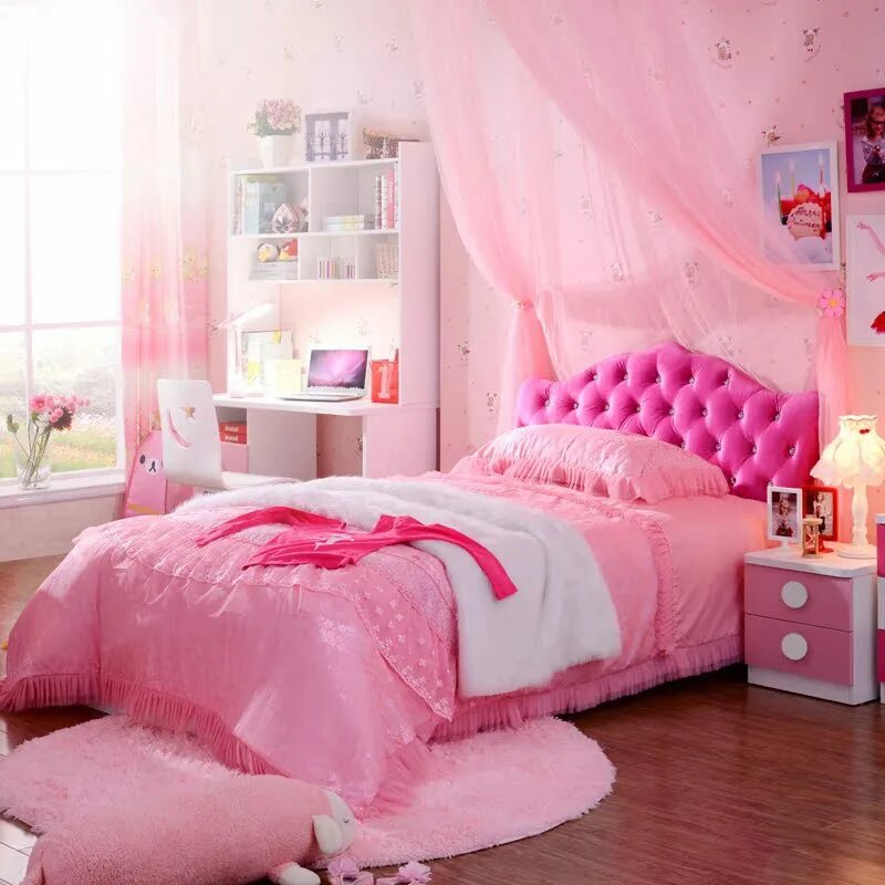 розово серая спальня. розовая спальня. спальня для девочки в розовых тонах. розовая кровать в интерьере спальни. розовая комната для девочки.