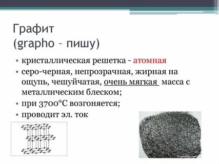 Что такое графит из чего он