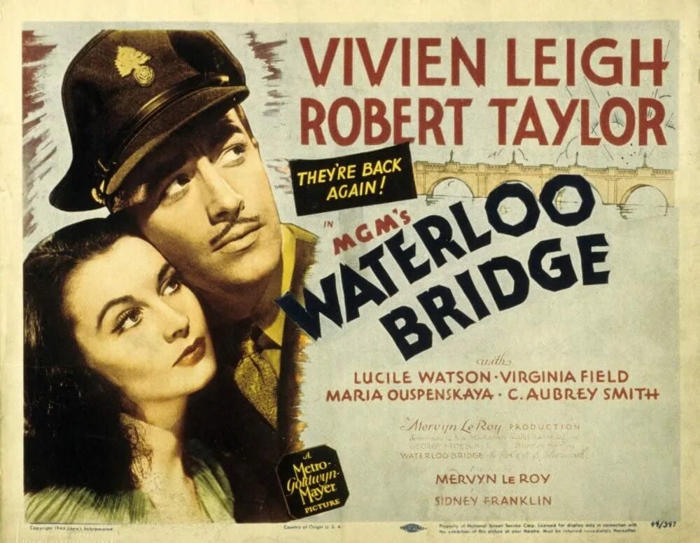 Вивьен ли мост. Мост Ватерлоо 1940 Постер.