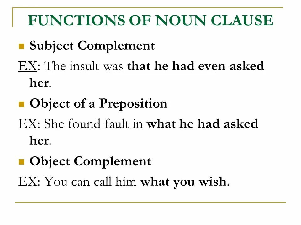 Noun Clause. Subject Clauses примеры. Functions of Clause. Functions of Noun Clause. Object clause