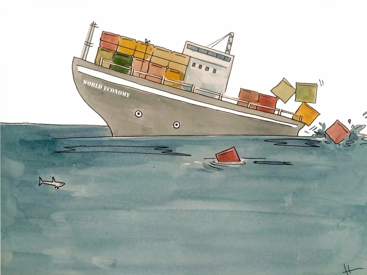 Sinking back
