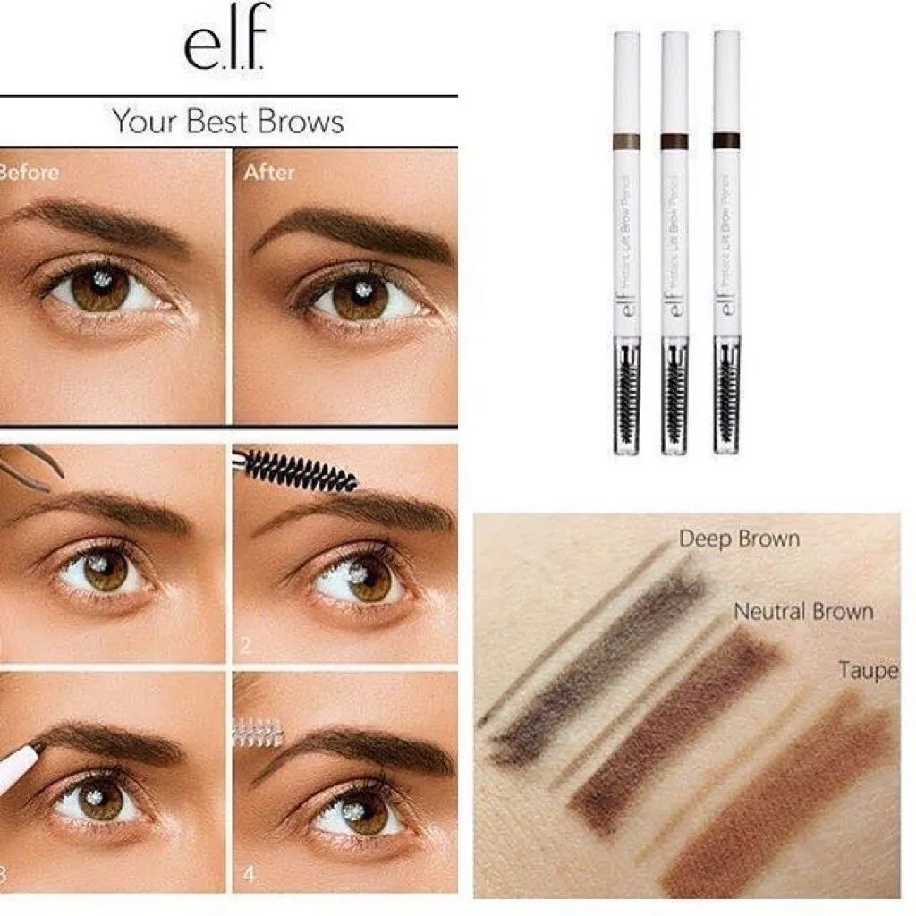 Браун для бровей. E.L.F. instant Lift Brow Pencil. Карандаш для бровей цвет тауп. Elf для бровей. Карандаш для бровей тауп оттенок.