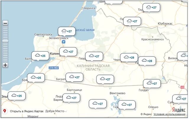 Погода зеленоградск почасовой. Карта осадков Калининград. Климат Калининграда карта. Карта погоды Калининградской области.