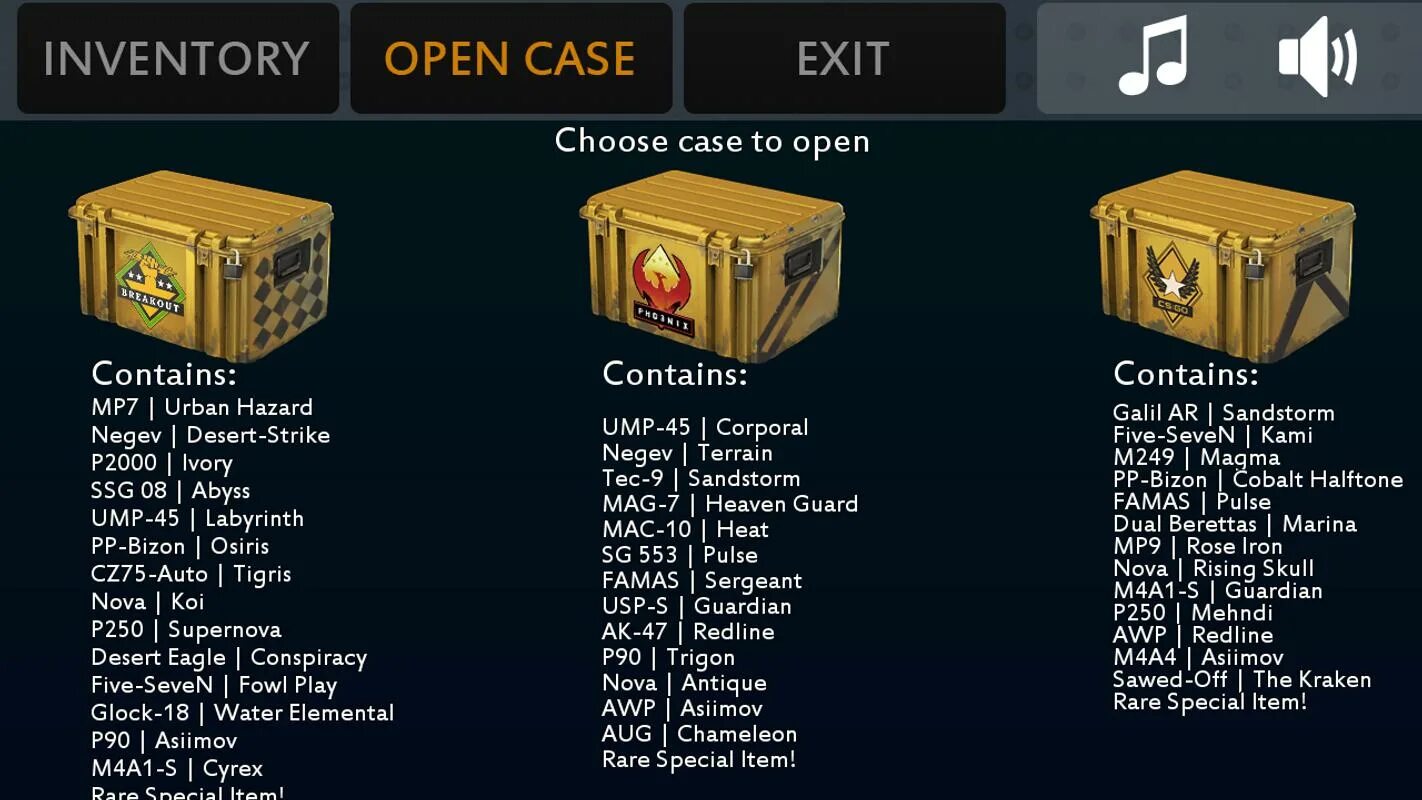 Choose case