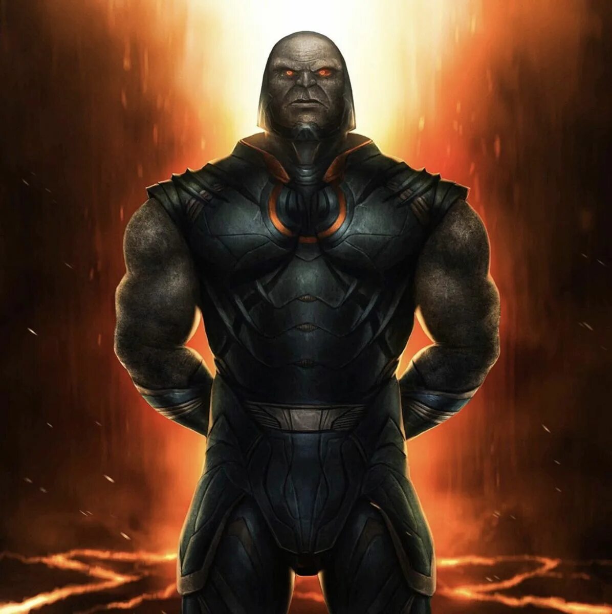 Дарксайд. Darkseid Art. Empty hand DC Comics. А4 суперзлодей