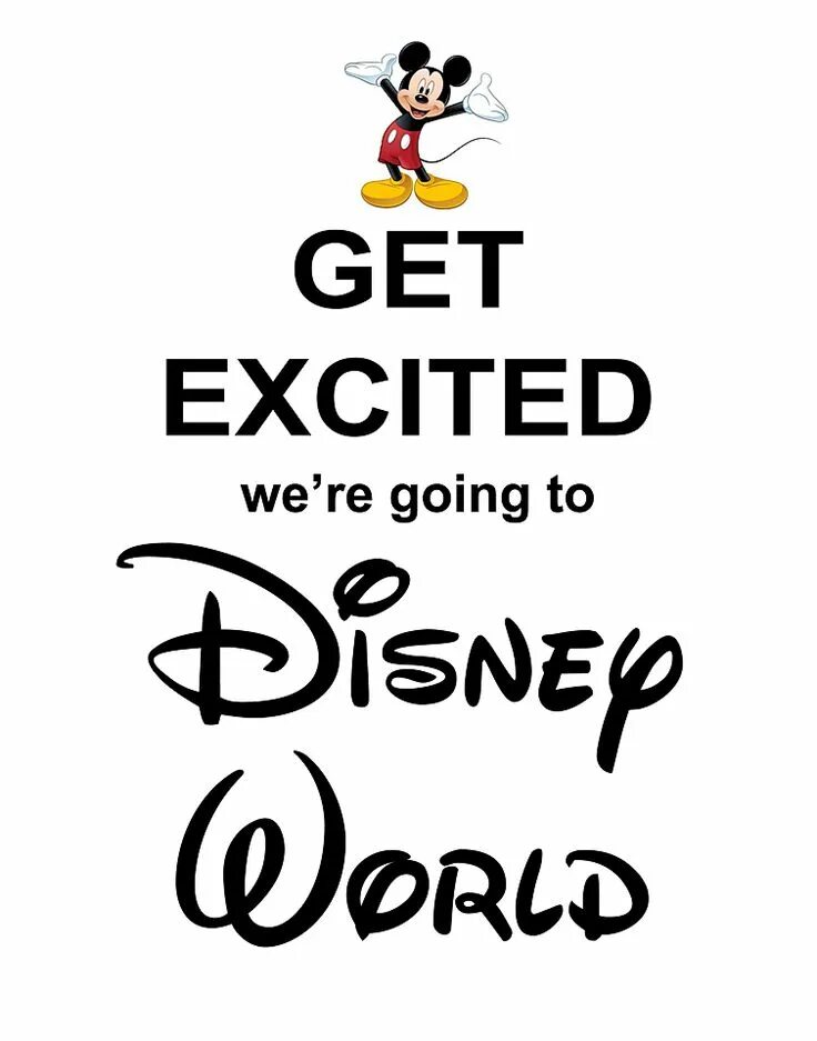 We re excited. Get excited. Getting excited. Disney going public. Please take me to Disneyland.