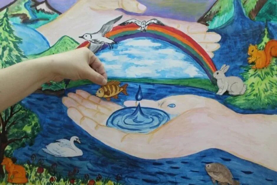 Нарисовать воду 2 класс окружающий мир. Рисунок на тему экология. Рисунок на тему защита воды. Природа глазами детей. Мире глазами детей.