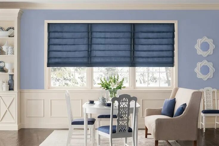 Coffee sack Roman shades. Each shade this wide takes two sacks Eclectic bedroom,